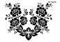 Mobile Preview: Schablone Blumen Arrangement Gesteck DIN A 4