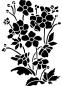 Preview: Schablone mit Blumen (Anemonen)