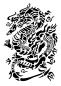 Preview: Schablone Drache