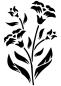 Preview: Schablone Blumenzweig