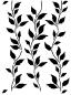 Preview: Schablone mit Blätterranke Zweig DIN A 4