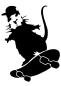 Preview: Schablone Painting Maus auf Skateboard DIN A 4
