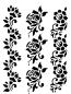 Preview: Schablone Blütenranke Blütenbordüre in DIN A 4