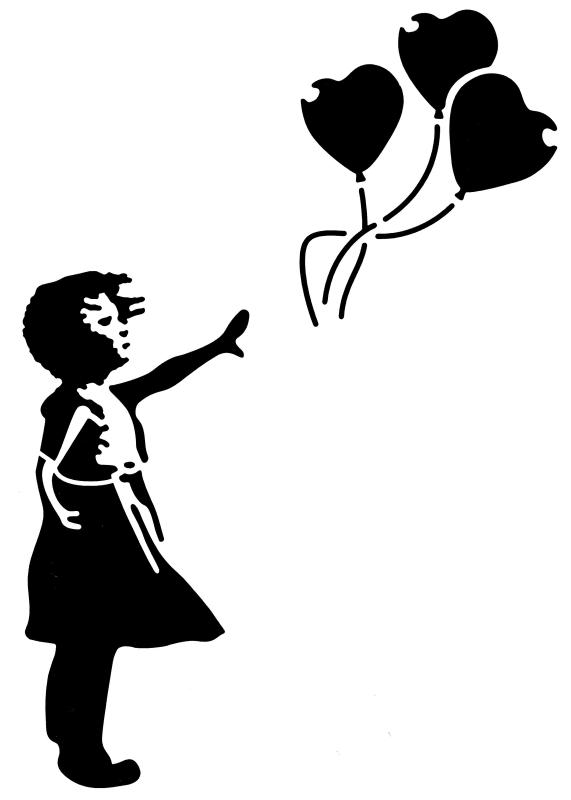 Mädchen mit Luftballons Banksy