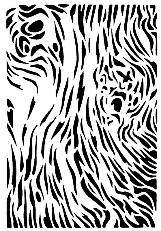 Schablone mit Holzstruktur IV Muster DIN A 4