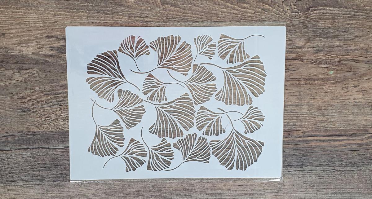 Ginkgoblätter Schablone