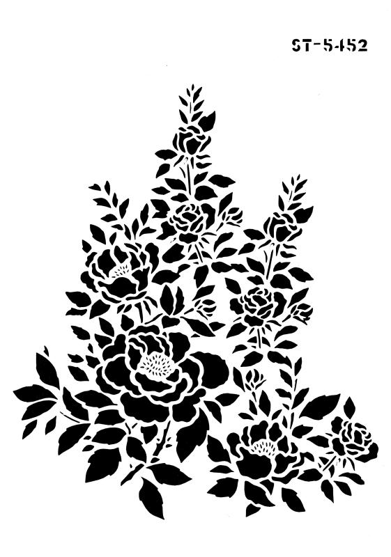 Schablone Blumengesteck