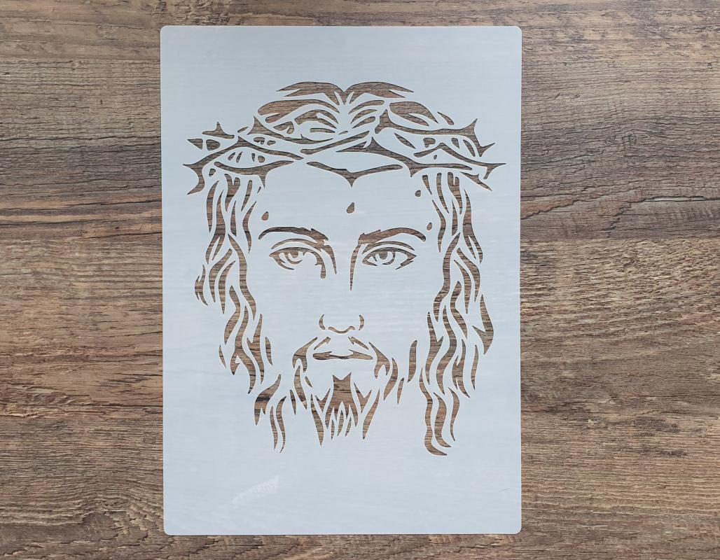 Gesicht von Jesus mit Dornenkrone DIN A 4