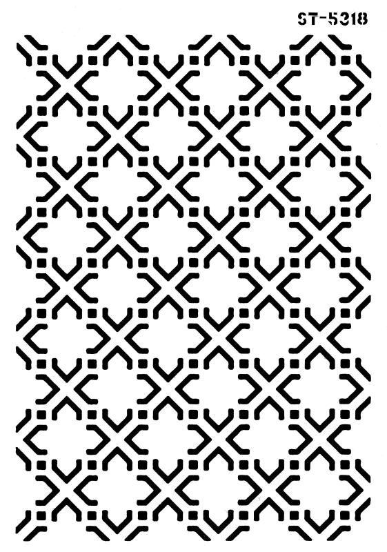 Schablone mit grafischem Diagonalmuster II DIN A 4