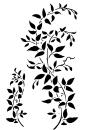 Schablone Zweig und Blätter DIN A 4